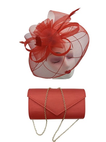 Fascinator and clutchbag - fascinator,