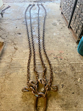 14 ton 4m long 4 leg lifting chain sling grade 10 13mm safety hooks shorteners