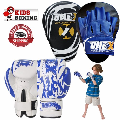 Junior boxing gloves 6oz with - boxing,