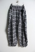 M&S Marks & Spencers Womens Geo Print Harem Trousers - Size XL (L44)