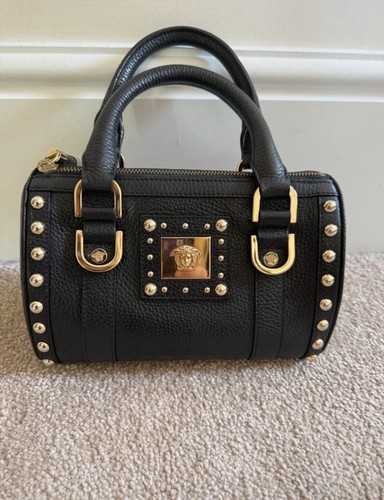 Versace leather handbag - versace,