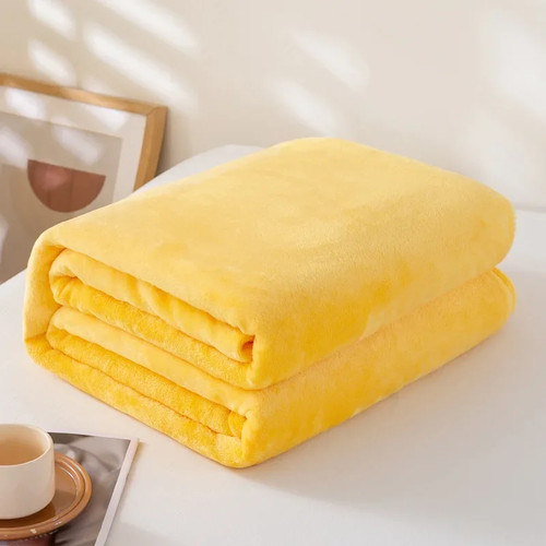 Coral fleece flannel blanket - fleece,