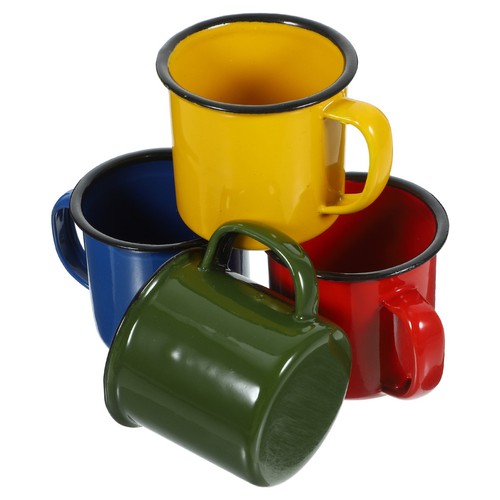 Assorted color enamel coffee - color,