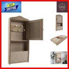 Rustic Wooden Key Cabinet with