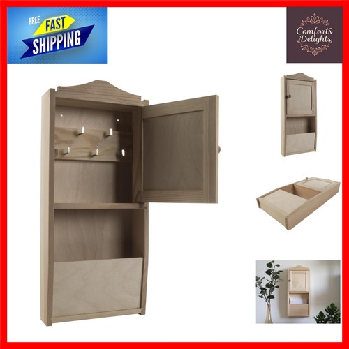 Rustic wooden key cabinet with - rustic,
