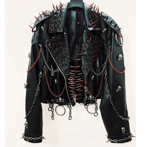 Vintage leather jacket - vintage, gothic