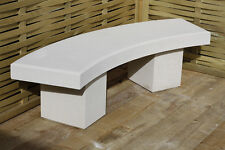 The Harley Curve Concrete Stone Garden Outdoor Urban Bench