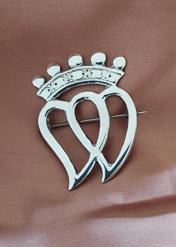 Vintage scottish silver heart - scottish,