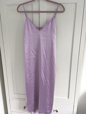 Zara Lilac Satin Look Long