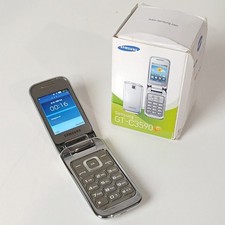 Samsung GT C3590 Mobile Flip Phone Silver Button Keypad WRDC