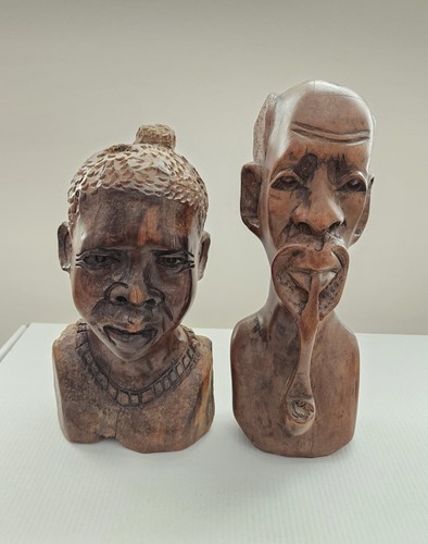 Pair african hand - african, hand-carved