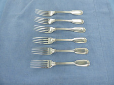 AN ANTIQUE SET OF SIX STERLING