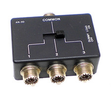 SKIPMASTER AN-3D, 3-WAY ANTENNA SELECTOR, BUILT-IN SWITCHABLE 5-WATT DUMMY LOAD
