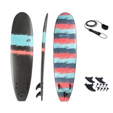 Osprey Jagged Stripe 7ft 2in Foamie, XPE Deck Foam Surfboard, includes leash