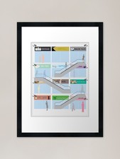 Shopping Mall Framed Art Print