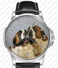 Bernard Black Leather Strap Watch