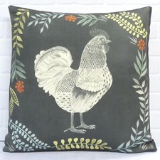 Grey Chicken Cushion Cover