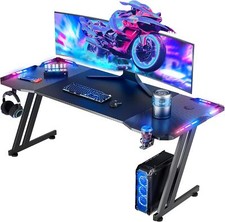 Ergonomic Gaming Desk with LED