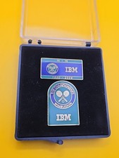 Pin Badge - Pair of Wimbledon Tennis Championships IBM Partnership