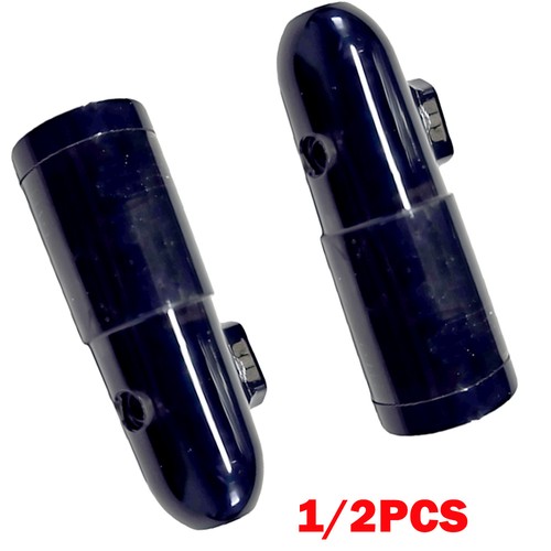 2pc black acrylic bullet - black,