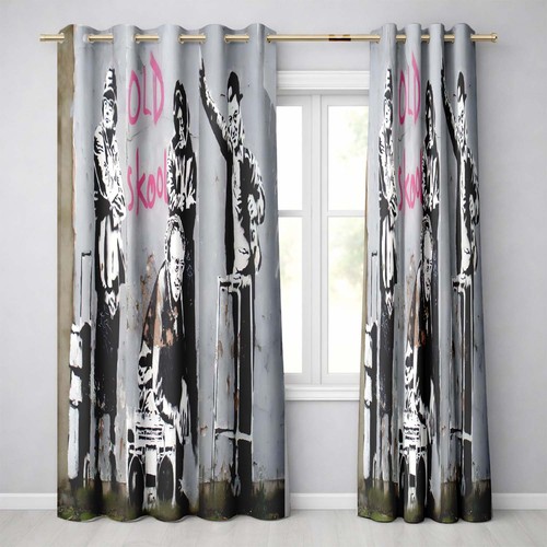 Blackout eyelet curtains old - blackout,
