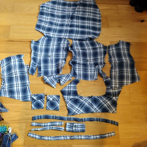 Cheesecloth shirt offcuts