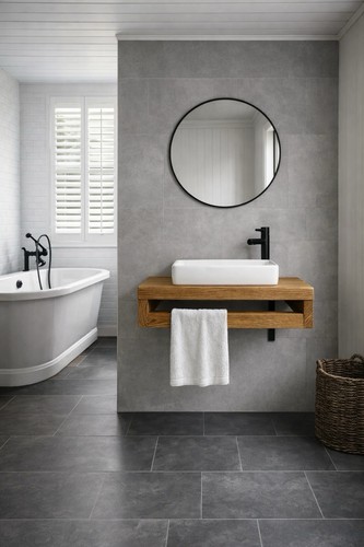 Bathroom solid wood - solid, floating