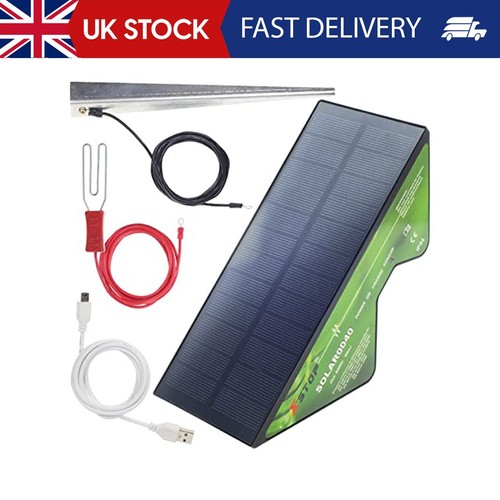 Solar powered electric - solar, fence