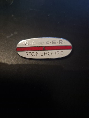 Barker stonehouse badge - &,