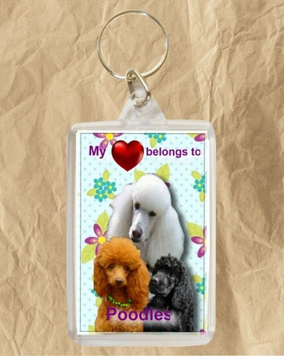 Poodles gift dogkey ring - poodles,