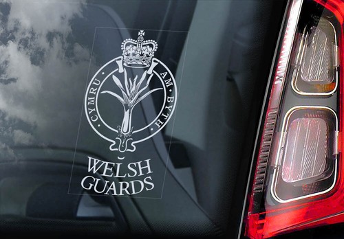 Welsh guards car sticker - -,