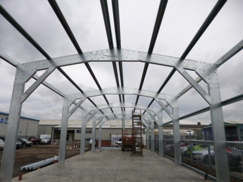 Steel building frame any - frame,