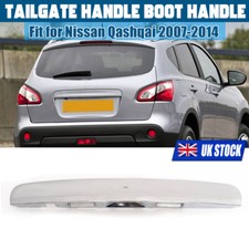 For Nissan Qashqai J10 Rear Tailgate Boot Lid Handle Cover Trim Chrome 2007-2013