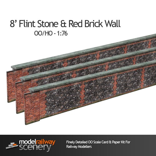 8ft flint stone - flint, wall