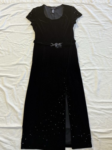 Scarlett black velvet beaded - scarlett,