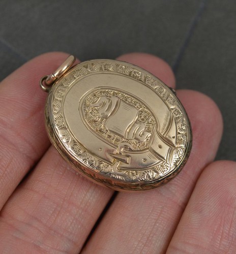 Victorian gold back - and, front