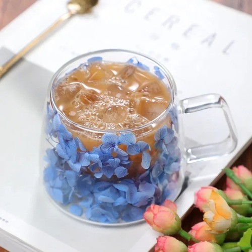 Double walled glass - double, dried
