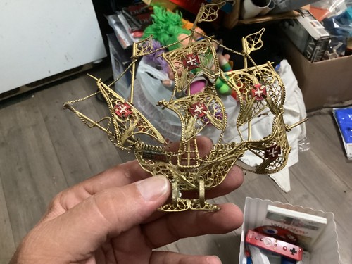 Vintage mini brass - vintage, 5.25”