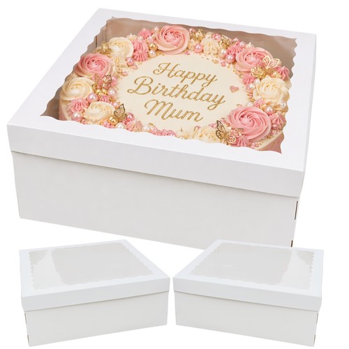 Inch cake box with - cake, window