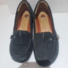 CLARKS shoes.   Black   suede