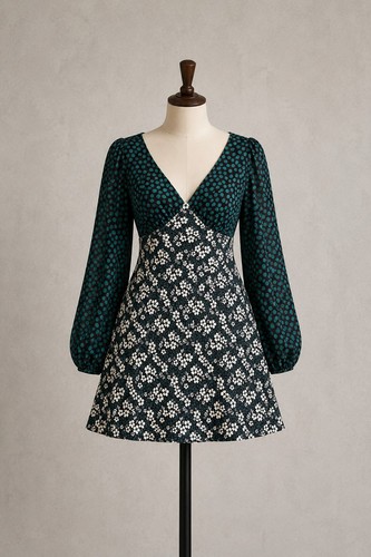 Topshop women green floral - ,