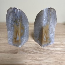 Natural Agate Geode Cut And