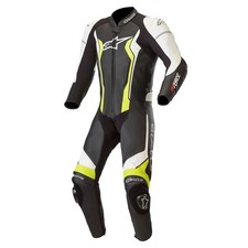 Alpinestars GP Force Leather 1PC Motorcycle Race Suit Black/Fluo  (125) EU 52,56