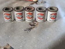 Five Vintage Miniture Tins Of Airfix Model Paint