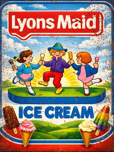 Lyons maid ice cream metal - maid,