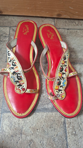 Vintage indian red gold - indian, red/gold