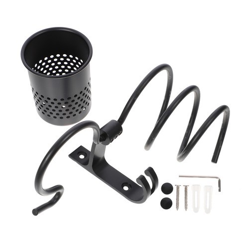 Wall mounted hair dryer holder - mounted,