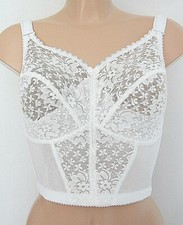 Miss Mary of Sweden White Lace Soft Cup Longline Bra Style 2155 – Lots of Sizes