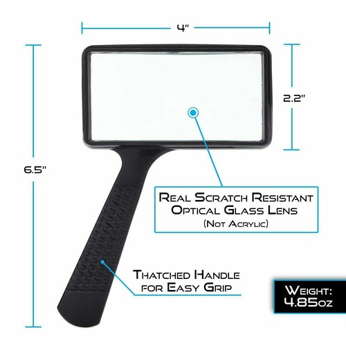 Handheld rectangular 3x - handheld,
