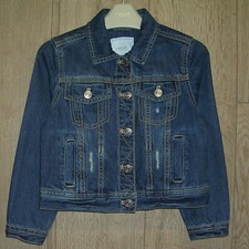 NEXT Girls Blue Dark Wash Worn
